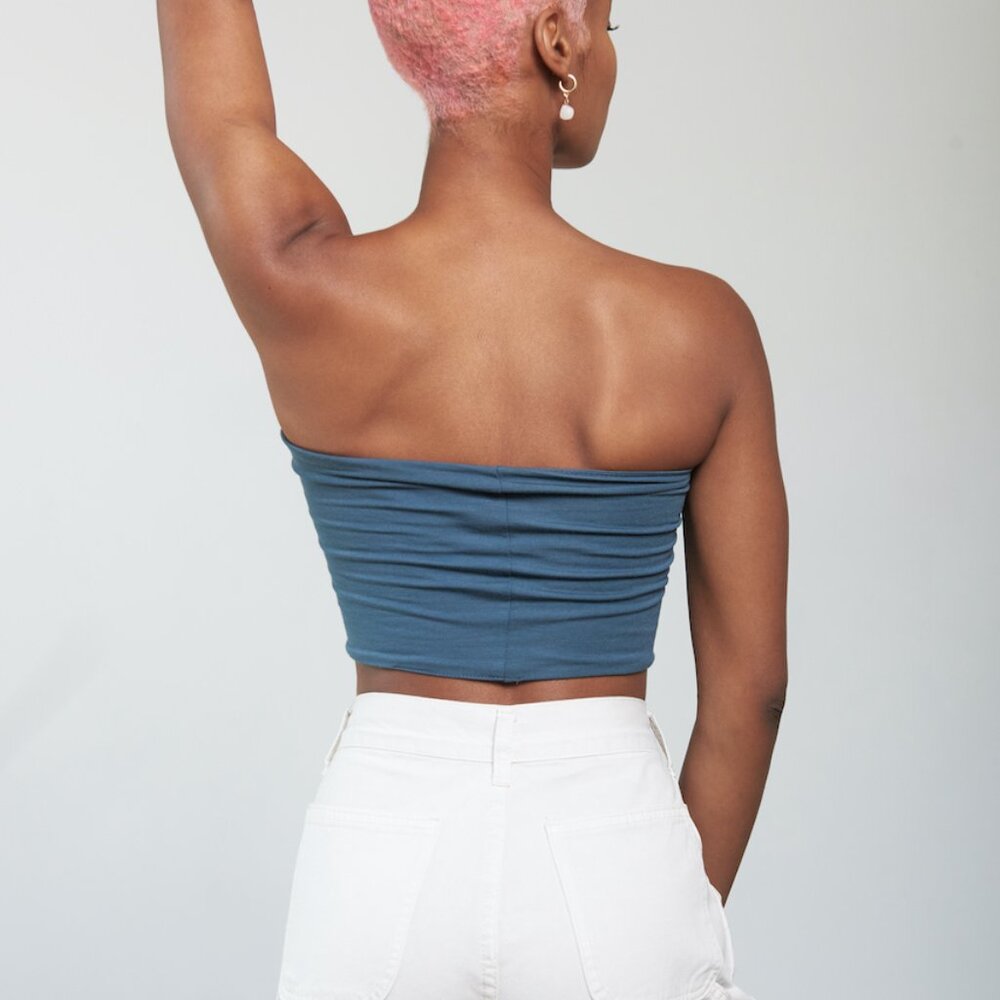 4 Pack Women’s Printed Tube Tops | Basic Fitted, Soft & Stretchy, Made in USA - Picture 11 of 13